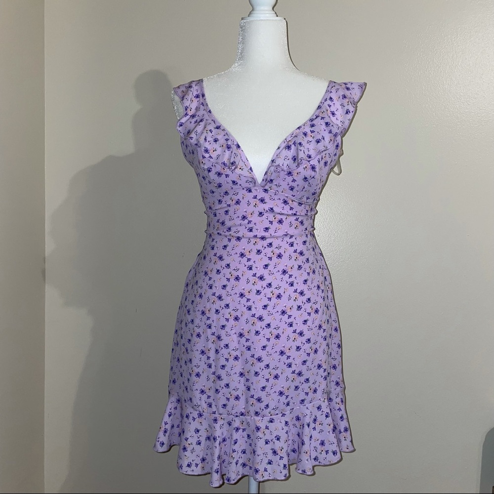 Purple Floral Dress